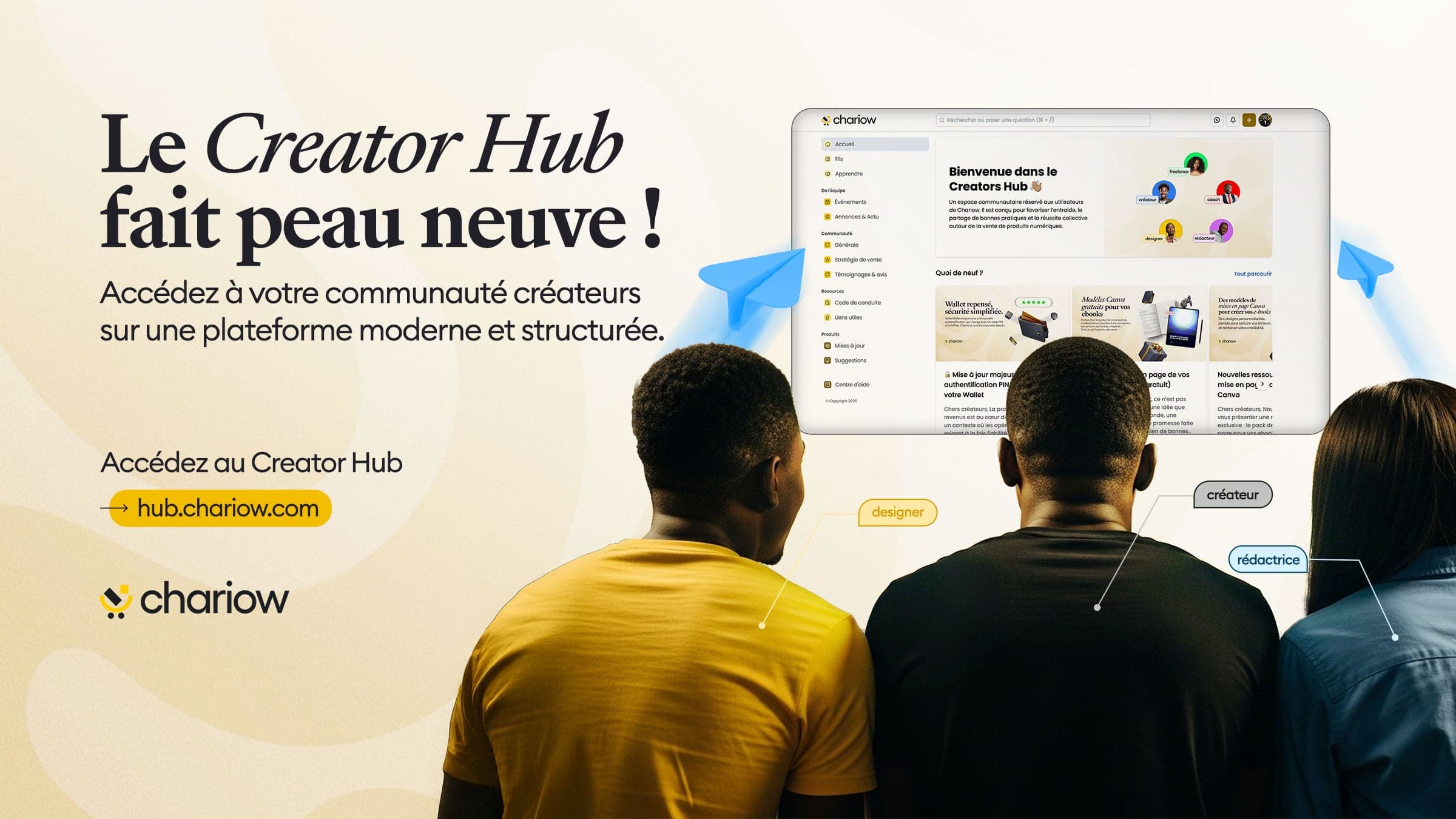 Official launch of the new Chariow Creators Hub