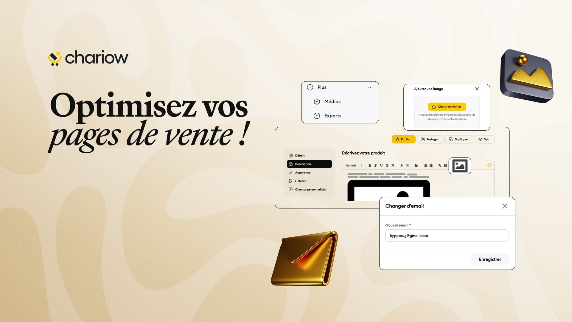 Optimisez vos pages de vente et la gestion de vos clients