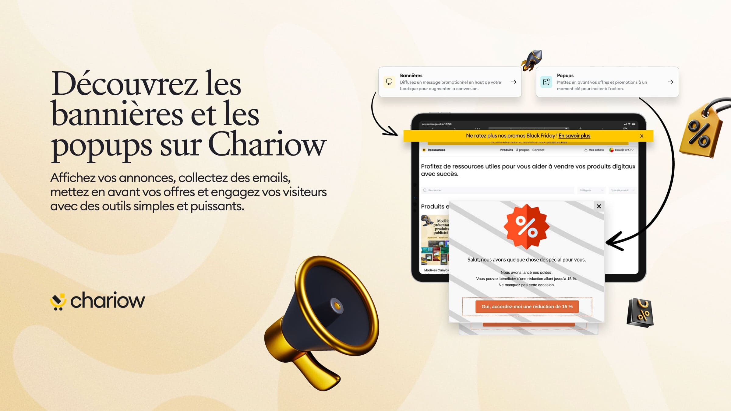 Upgrade your store: add banners and pop-ups