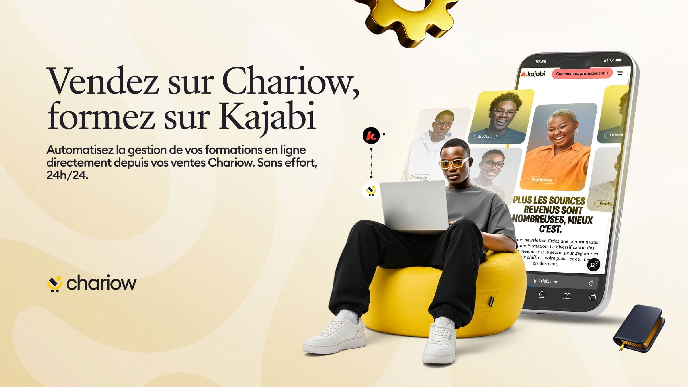 Kajabi is now integrated with Chariow