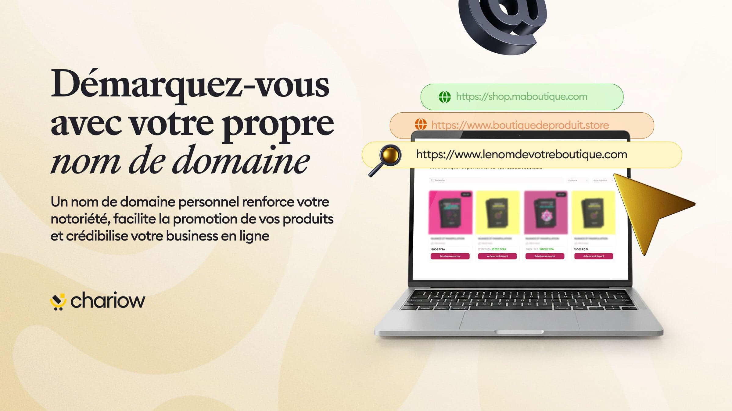 Stand out with your own domain name