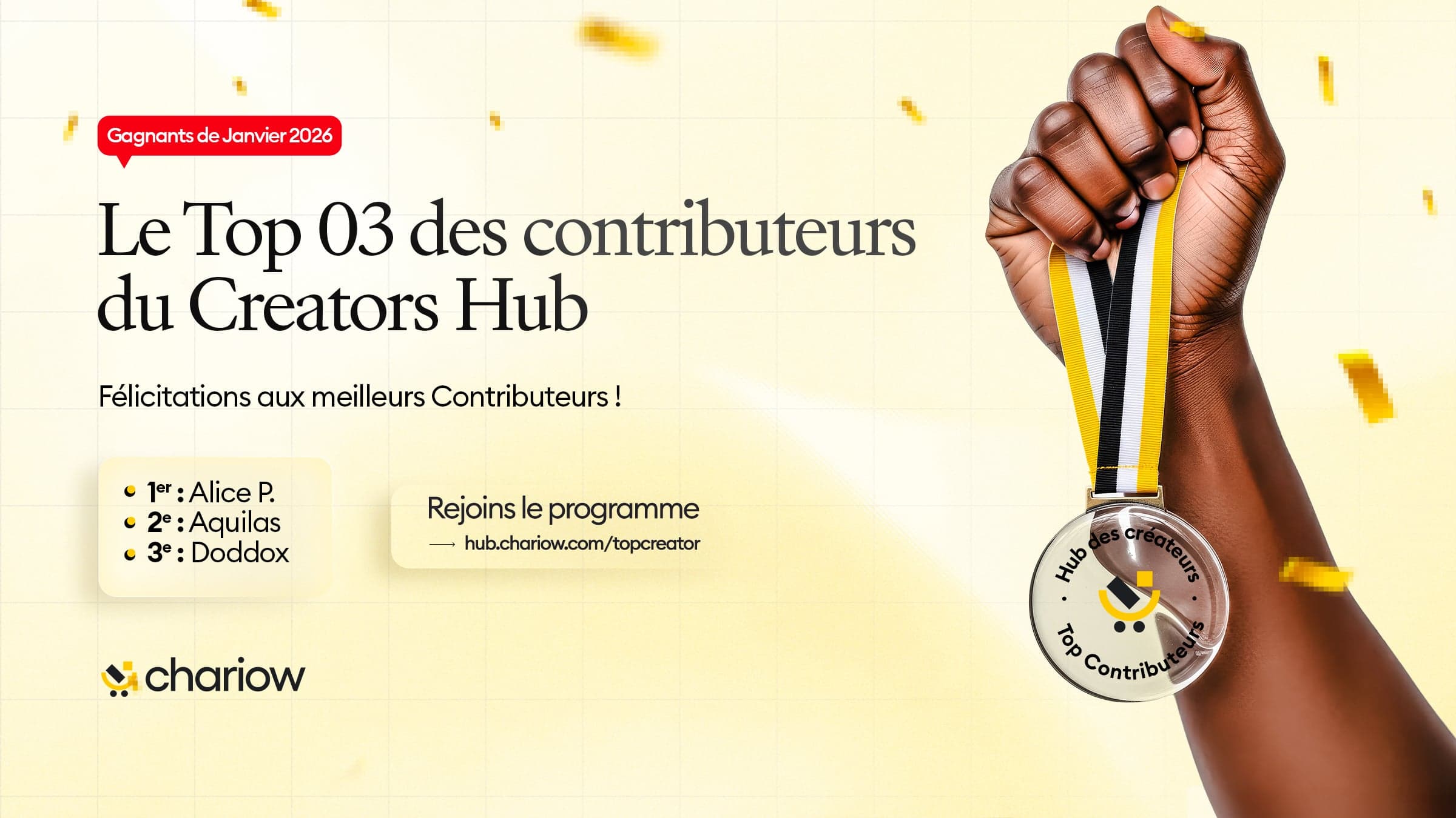 The January winners of the Top Contributor Program are revealed!