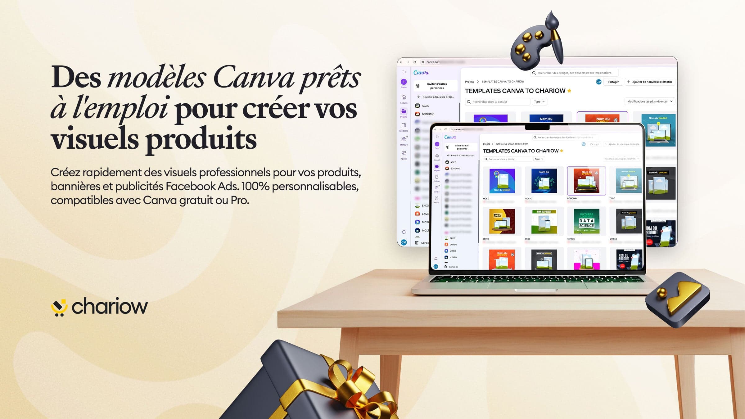 Mise à disposition gratuite de modèles Canva pour l'optimisation de vos visuels produits